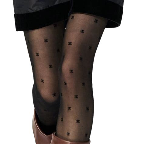 chanel pattern tights|balenciaga tights dupe.